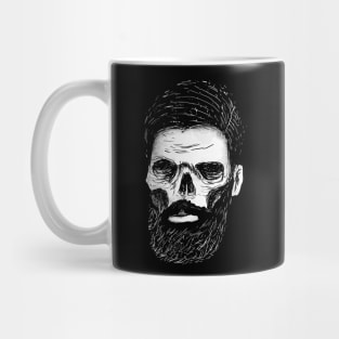 Skull with beard Mug